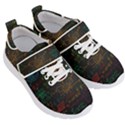 Mathematical-colorful-formulas-drawn-by-hand-black-chalkboard Kids  Velcro Strap Shoes View3