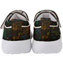 Mathematical-colorful-formulas-drawn-by-hand-black-chalkboard Kids  Velcro Strap Shoes View4