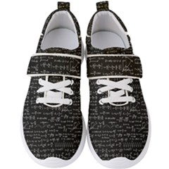 Math-equations-formulas-pattern Men s Velcro Strap Shoes by Simbadda