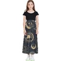 Asian-seamless-pattern-with-clouds-moon-sun-stars-vector-collection-oriental-chinese-japanese-korean Kids  Flared Maxi Skirt View1