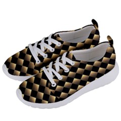 Golden-chess-board-background Women s Lightweight Sports Shoes by Simbadda
