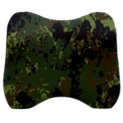 Military-background-grunge---- Velour Head Support Cushion by Simbadda