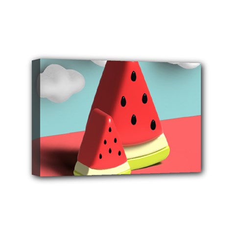 Strawberries Fruit Mini Canvas 6  X 4  (stretched) by Grandong