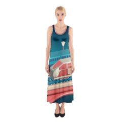 Bridge Transportation Train Toys Sleeveless Maxi Dress by Grandong