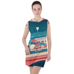 Bridge Transportation Train Toys Drawstring Hooded Dress by Grandong