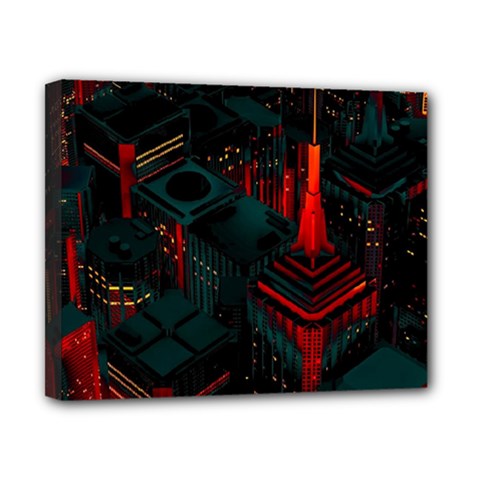 A Dark City Vector Canvas 10  X 8  (stretched) by Proyonanggan