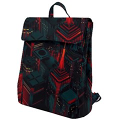 A Dark City Vector Flap Top Backpack by Proyonanggan