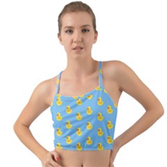 Rubber Duck Pattern Mini Tank Bikini Top by Valentinaart