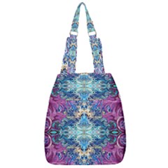 Orchids Pour  Center Zip Backpack by kaleidomarblingart