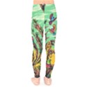 Monkey Tiger Bird Parrot Forest Jungle Style Kids  Leggings View2