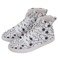 Dog Pattern Women s Hi-top Skate Sneakers by Bangk1t