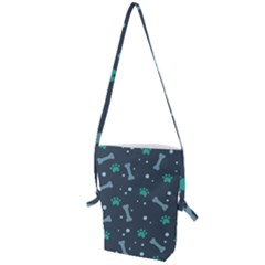 Bons Foot Prints Pattern Background Folding Shoulder Bag by Bangk1t