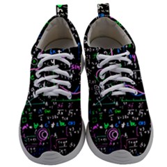 Math Linear Mathematics Education Circle Background Mens Athletic Shoes by Bangk1t