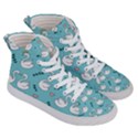 Elegant Swan Pattern Design Men s Hi-Top Skate Sneakers View3