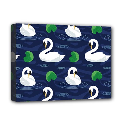 Swan Pattern Elegant Design Deluxe Canvas 16  X 12  (stretched)  by Bangk1t