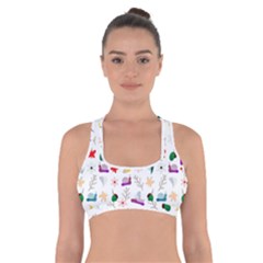 Snail Butterfly Pattern Seamless Cross Back Sports Bra by Amaryn4rt