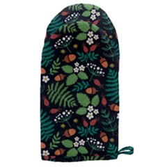 Pattern Forest Leaf Fruits Flowers Motif Microwave Oven Glove by Amaryn4rt