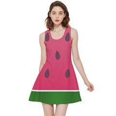 Watermelon Fruit Summer Red Fresh Food Healthy Inside Out Reversible Sleeveless Dress by pakminggu