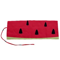 Watermelon Fruit Food Healthy Vitamins Nutrition Roll Up Canvas Pencil Holder (s) by pakminggu