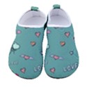 Raccoon Texture Seamless Scrapbooking Hearts Kids  Sock-Style Water Shoes View1