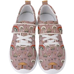 Mushrooms Autumn Fall Pattern Seamless Decorative Men s Velcro Strap Shoes by pakminggu