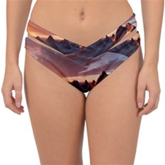 Landscape Mountains Nature Double Strap Halter Bikini Bottoms by Ravend