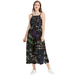 Mathematics  Physics Maths Math Pattern Boho Sleeveless Summer Dress by Grandong