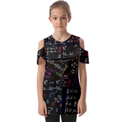 Mathematics  Physics Maths Math Pattern Fold Over Open Sleeve Top by Grandong