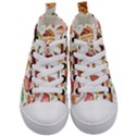 Dessert And Cake For Food Pattern Kids  Mid-Top Canvas Sneakers View1