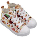 Dessert And Cake For Food Pattern Kids  Mid-Top Canvas Sneakers View3