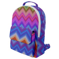 Pattern Chevron Zigzag Background Flap Pocket Backpack (small) by Grandong