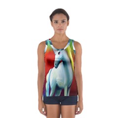 Unicorn Design Sport Tank Top  by Trending