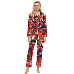 Carlos Sainz Womens  Long Sleeve Velvet Pocket Pajamas Set by Boster123