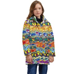 Supersonic Sunblast Kids  Hooded Longline Puffer Jacket by chellerayartisans