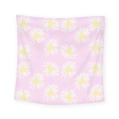 Mazipoodles Bold Daisies Pink Square Tapestry (small) by Mazipoodles