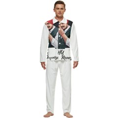 Moosewala Men s Long Sleeve Velvet Pocket Pajamas Set by Mayank