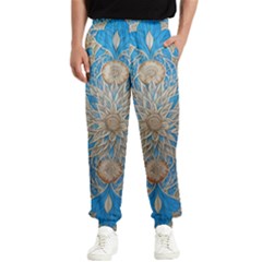 Flower Mandala Pattern Men s Elastic Waist Pants by Grandong