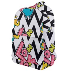Vector-romantic-love-seamless-pattern Classic Backpack by pakminggu