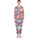 Cute-seamless-pattern-with-doodle-birds-balloons Hooded Jumpsuit (Ladies) View1