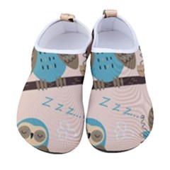 Seamless-pattern-owls-dream-cute-style-pajama-fabric Kids  Sock-style Water Shoes by pakminggu