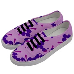 Pink And Purple Flowers Pattern Men s Classic Low Top Sneakers by shoopshirt