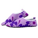 Pink And Purple Flowers Pattern Men s Sock-Style Water Shoes View2