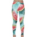 Watermelon Fruit Juicy Summer Heat Classic Yoga Leggings View1