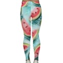 Watermelon Fruit Juicy Summer Heat Classic Yoga Leggings View2