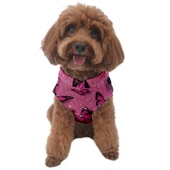 Pink Glitter Butterfly Dog Sweater by uniart180623