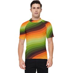 Swirl Abstract Twirl Wavy Wave Pattern Men s Short Sleeve Rash Guard by pakminggu