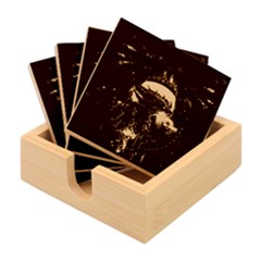 Dragon Art Fire Digital Fantasy Bamboo Coaster Set by Bedest