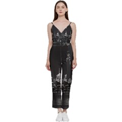 New York Skyline V-neck Camisole Jumpsuit by Bedest