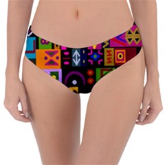 Abstract A Colorful Modern Illustration--- Reversible Classic Bikini Bottoms by Bedest