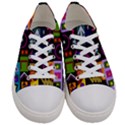 Abstract A Colorful Modern Illustration--- Men s Low Top Canvas Sneakers View1